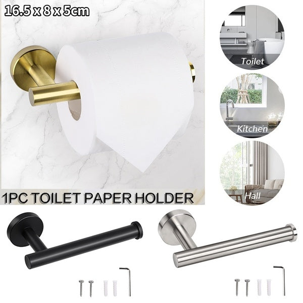 Toilet Wall Mount Toilet Paper Holder 16.5x8x5cm Stainless Steel Bathroom Kitchen Roll Paper Accessory Tissue Towel Accessories Holders