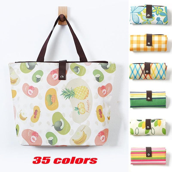 Collapsible portable shopping bag Oxford cloth bag Waterproof bag Outdoor tool storage bag