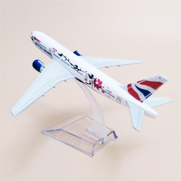 1:400 Scale 16cm Aircraft Model Alloy Airplane Airbus Boeing B777 British Airways for Gift Collection Home Office Decoration