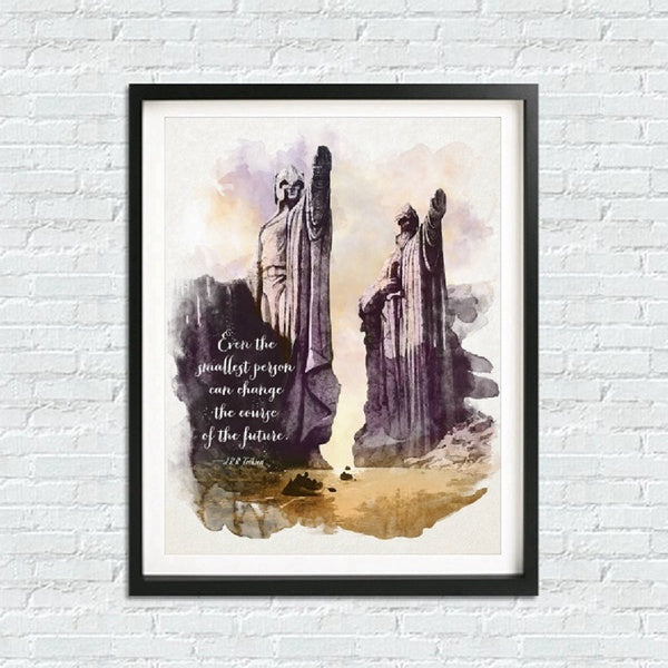 J. R.R. Tolkien Quote Wall Art Canvas Print Fantasy Literature Classic Movie Poster Art Painting Living Room Home Wall Decor No Frame