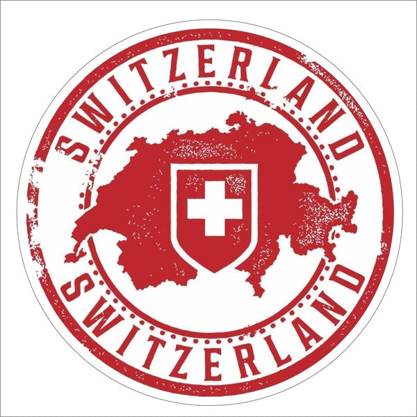 New Hot Retro Switzerland Badge Vinyl Car Bumper Sticker Wall Window Truck Windshield Decal