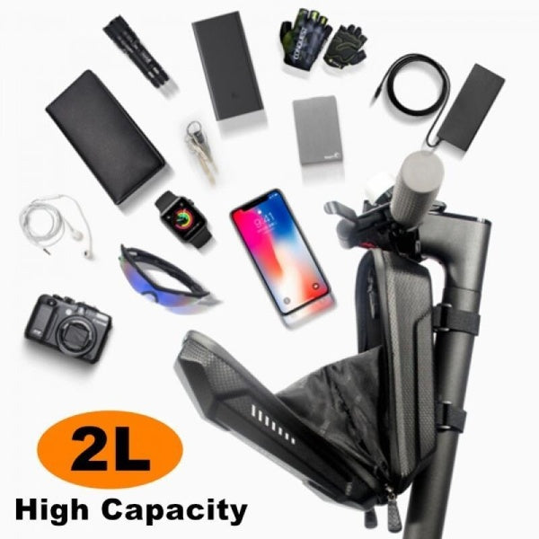 Rainproof 2L Electric Scooter Front Bag Folding Bicycle EVA Hard Shell Handlebar Pack Electric Scooter Accessories Bag