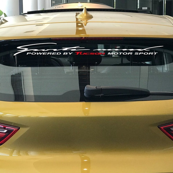 Reflective Car Stickers Rear Front Windshield Motorsport Decals For Hyundai Tucson Auto Decor Vinyl Trim Decal Car Accessories