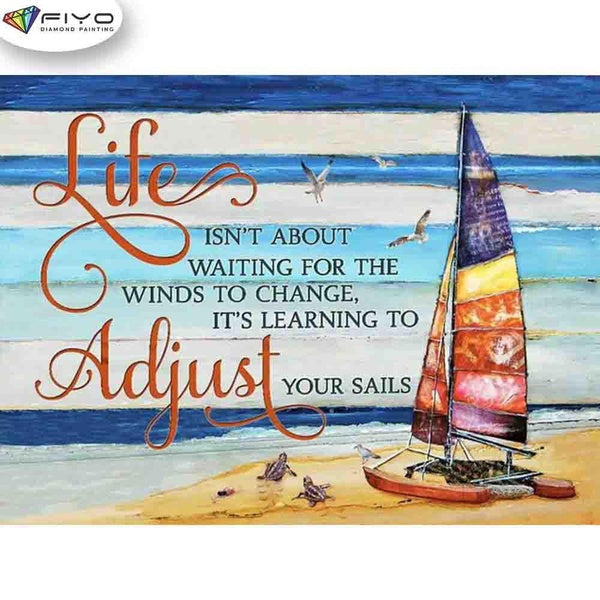 FIYO Life DIY 5D Diamond Painting Full Drill with Number Kits Home and Kitchen Fashion Mosaic Diamond Painting Canvas Wall Decoration Gift Crafts for