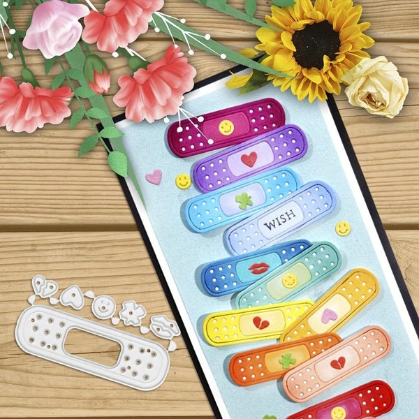 Tag Heart Smiling Face Metal Cutting Dies for DIY Scrapbook Cutting Die Paper Cards Embossed Decorative Craft Die Cut