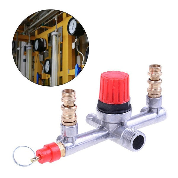 Air Compressor Parts Bama Bracket Regulator - Wind - Air Compressor Bracket with Gauge Pressure Switch Valve Safety Valve Tool