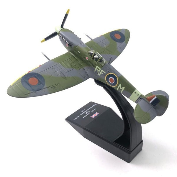 1:72 Scale Alloy Diecast Military Model British Air Force Spitfire MK Vb Fighter Aircraft Model Plane Toy For Souvenir Collection Gift Home Office De