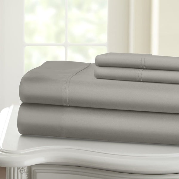 Home Sweet Home 1200 Thread Count Extra Soft Cotton Solid Luxury Deep Pocket Sheet Set