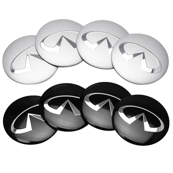 56mm Car Wheel Center Hub Cap Sticker 4PCS Car Tire Cover Emblem Badge Decal for Infiniti Q50 Q30 Q60 Q70 QX50 QX30 QX60 QX70