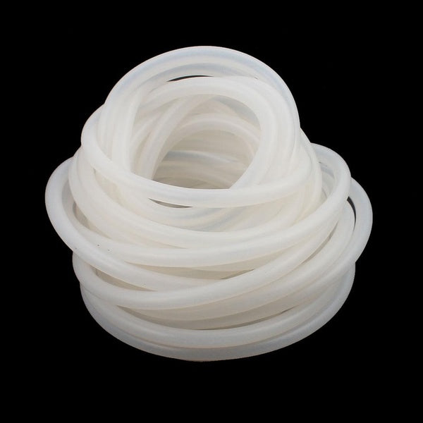 3mm x 5mm Résistant Aux Hautes Températures Flexible Silicone Tube Tuyau Tuyau 5M Longueur Blanc