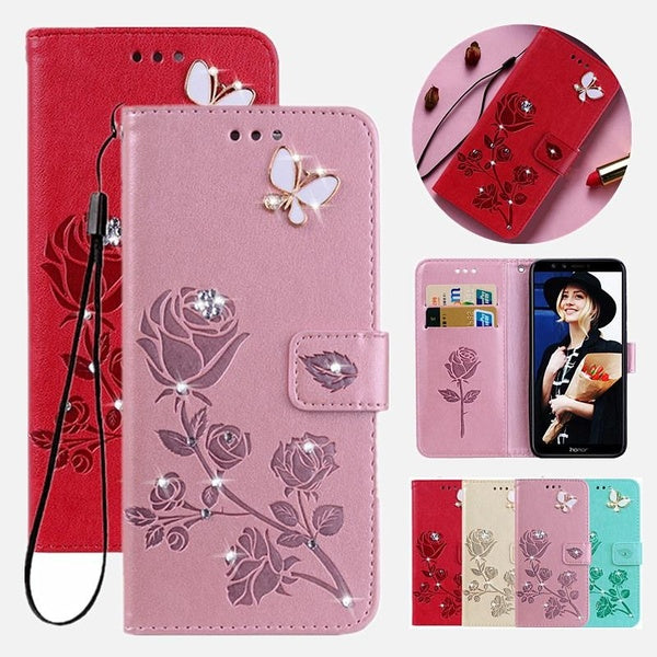 Glitter Wallet Leather Flip Case For Samsung Galaxy S24 S23 Ultra, S10 S20 S21 S22 Plus S20FE S21FE A12 A22 A32 A52 A72 A51 A71 A10 A20 A30 A50 A70 A
