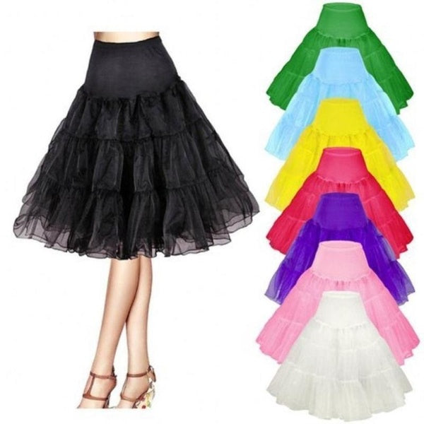 Retro Rockabilly Underskirt Swing Vintage Jupon Fantaisie Filet Jupe