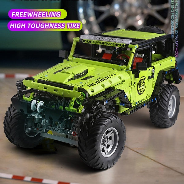 2020 New J902 Green Car Off Road Vehile 2343Pcs Model Building Blocks Educational Assembly Toys Childrens Gift