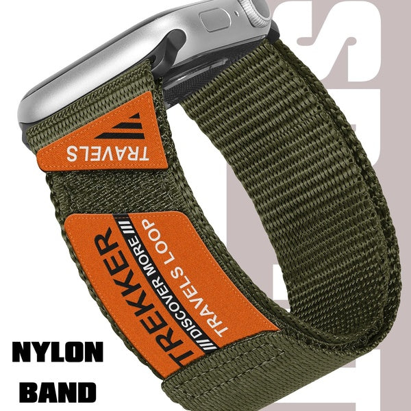 Trail Band for Smart Watch Series 10 46mm 42mm 9 8 7 41mm 45mm Sport Nylon Bracelet Strap for Smartwatch Ultra 2-Ultra 49mm Se 6 5 4 3 2 1 Wristband
