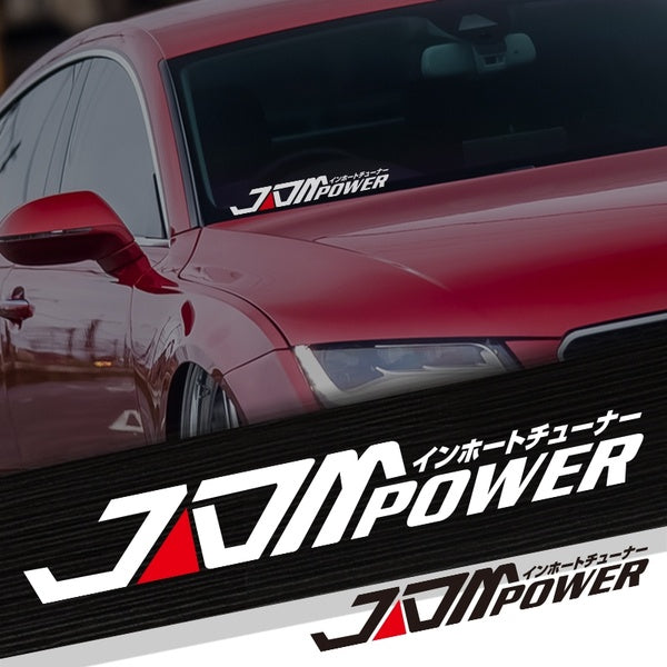 Noizzy JDM Power Autocollants De Voiture Auto Vinyle Réfléchissant Decal Voiture Tuning Accessoires Styling pour Mazda Honda Subaru Toyota Suzuki Mi
