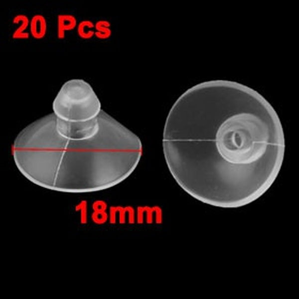 Rubber Anti-Collision Table Desk Glass Sucker Hanger Pads Suction Cups 18mm Dia 20pcs