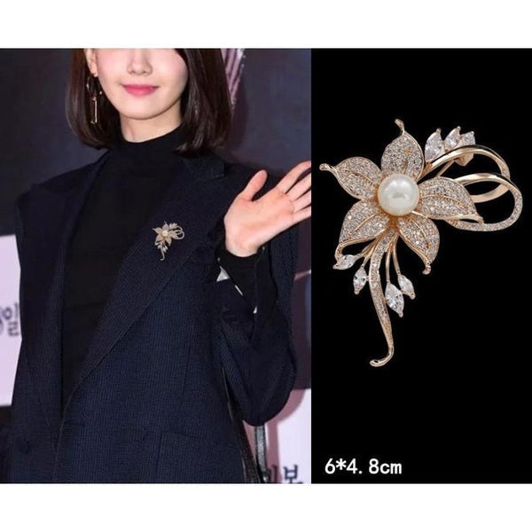 Brooch Feminine Style Brooch Pin Cardigan Suit Accessories Matron Inn