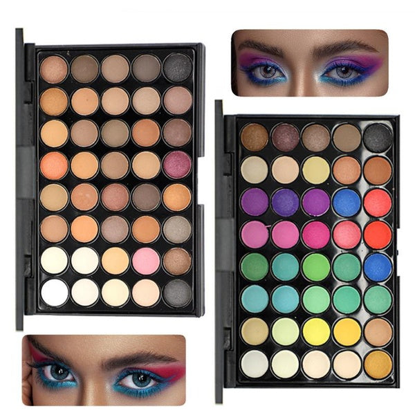 40 Colors Eyeshadow Palette Makeup-Set Cosmetics Glitter Nude Fashion Korea Eye Shadow Pallete for Women Cosmetics Makeup тени