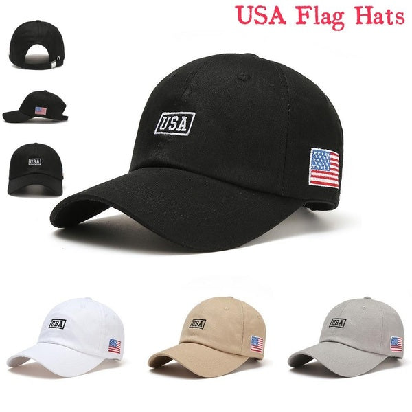 Fashion Adjustable Outdoor Casual Baseball Cap Sports Snapback Caps Cotton Sun Running Cpas USA Flag Hats