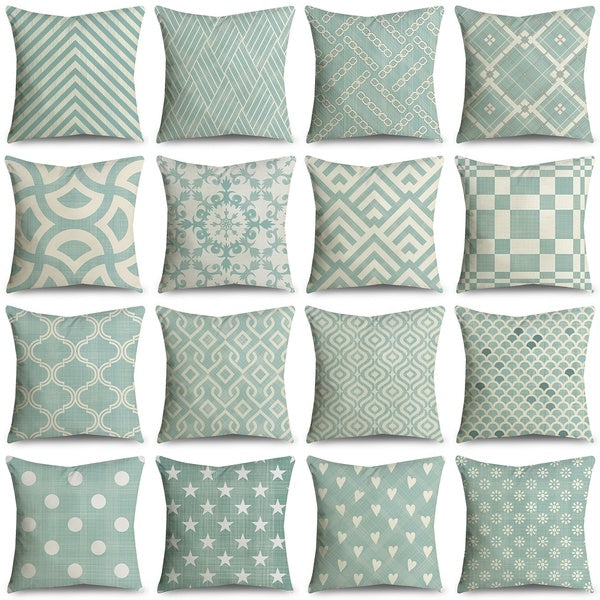 Light Green Style 45x45cm Microfiber Pillowcases Pillow Covers Cushion Cover Sofa Bedding Home Decor