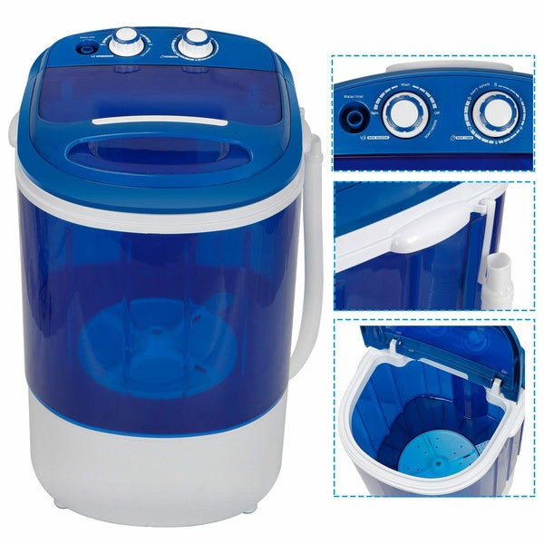 Compact Washing Machine Washer For Traveling Camping and Dorms 9lbs Portable