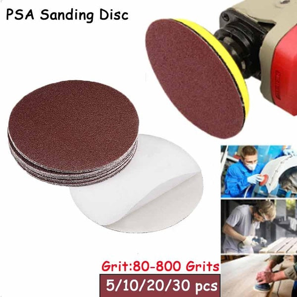 5-10-20-30 pièces 6 pouces de diamètre 80-800 grains PSA disque de ponçage feuilles de ponçage à dos adhésif papier de verre en oxyde d'aluminium pou