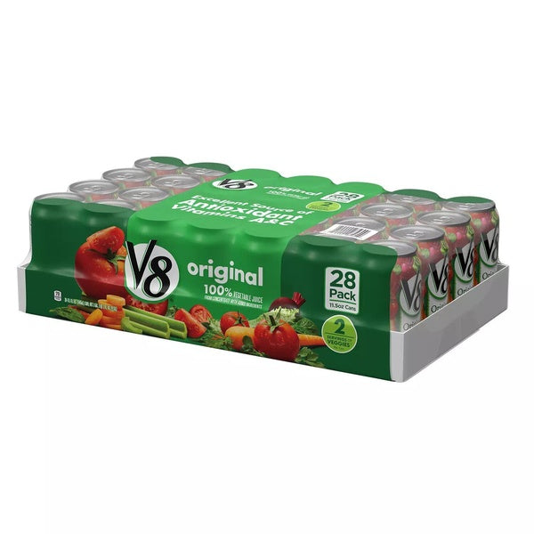 V8 Original 100% Vegetable Juice, 11.5 FL OZ Can (Pack of 24)