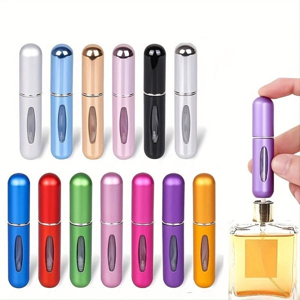 Mini Refillable Spray Bottle for Essential Oils and Perfume: Elegant Design, Portable Size - Ideal for Travel