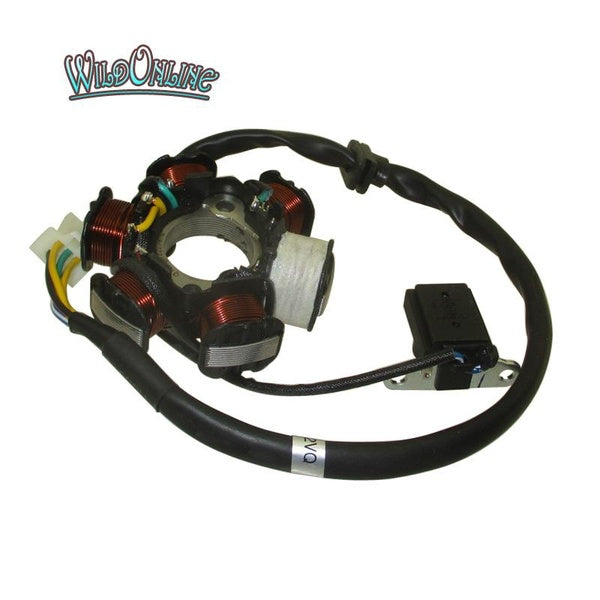 WildOnline Engine Magneto Stator Coil For 110cc 125cc Electric Start Pit Dirt Bike