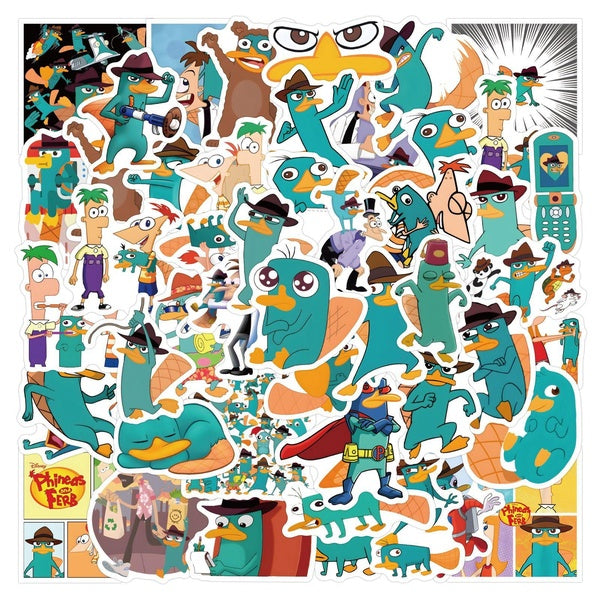 10-50pcs Cartoon Perry The Platypus Stickers gaffiti Stickers for DIY Luggage Laptop Skateboard Bicycle Stickers