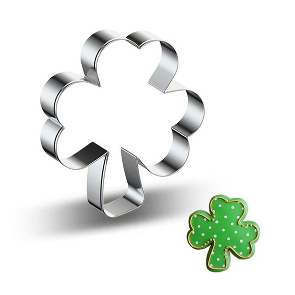 Irish Shamrock Christmas Cookie Cutter Gingerbread Xmas Tree Mold Christmas Cake Decoration Tool Navidad Gift DIY Baking Biscuit Mould