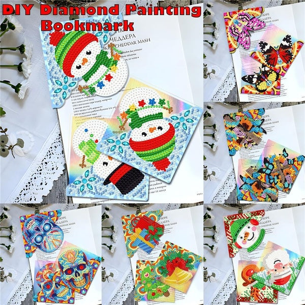 Unique Diamond Painting DIY Craft Kit with Cartoon Bookmarks - Let Your Creativity Shine! @#A01