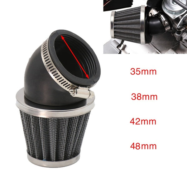 Filtre à Air universel de moto 35mm 38mm 42mm 48mm pour ATV Scooter Pit Bike filtre d'admission amovible