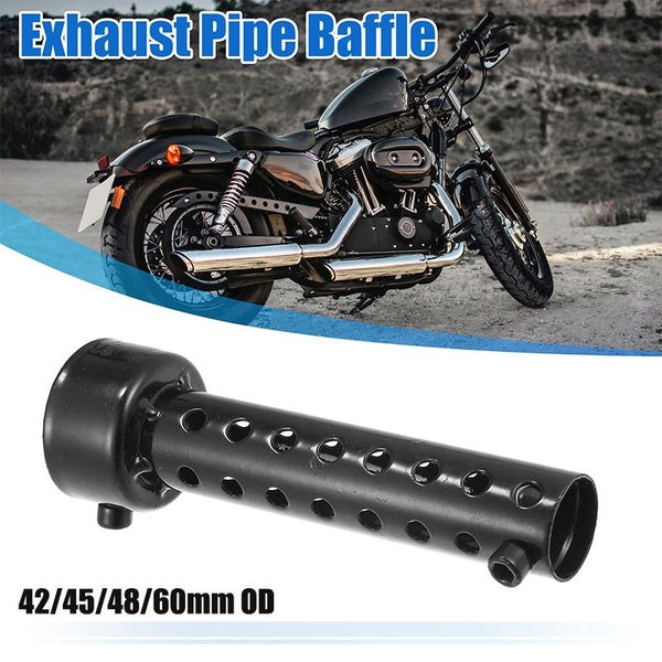 42-45-48-60mm Universal Motorcycle Exhaust Silencer Exhaust Insert Muffler Pipe Black