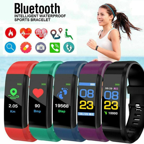 Fitness Smart Watch Band Sport Activité Tracker Adulte Kid Fitbit Step Counter