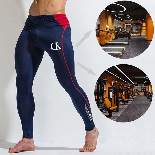 Pantalons de sport pour hommes de haute qualité collants de sport Fitness pantalons de survêtement Slim Fit Leggings d'entraînement à séchage rapide