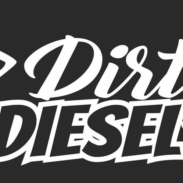 2PCS Sticker Car Decal JDM Die Cut Dirty Diesel