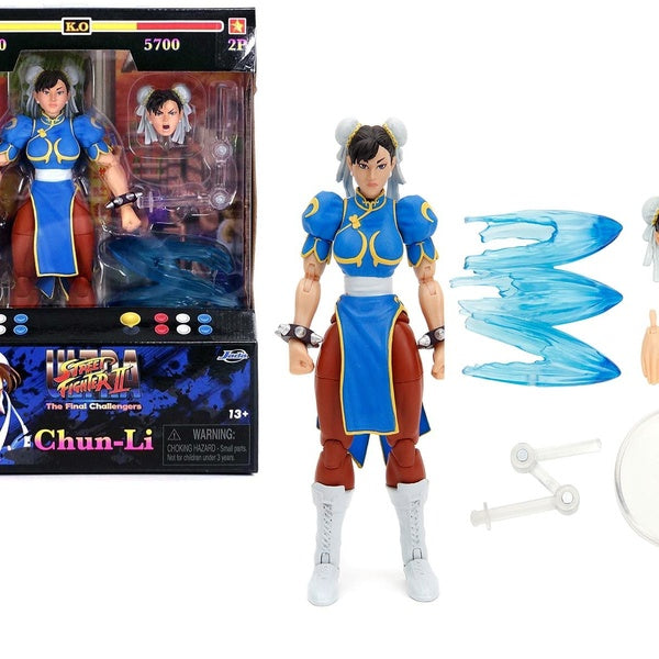 Chun-Li 6" Moveable Figure with Accessories "Ultra Street Fighter II: The Final Challengers" (2017) Video Game model by Jada Matron Inn
