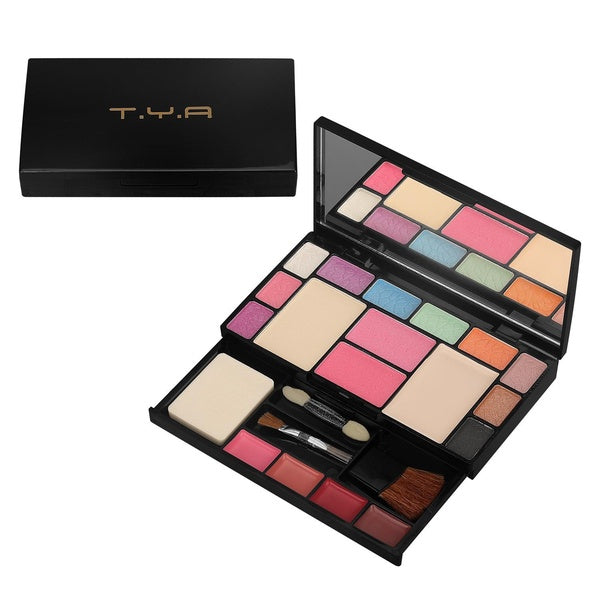 TYA-6171 Makeup Case Set Kit-Ultimate Color Combination-Holiday Gift Set Cosmetics Eye Shadow Lip Gloss Blush Combo Palette