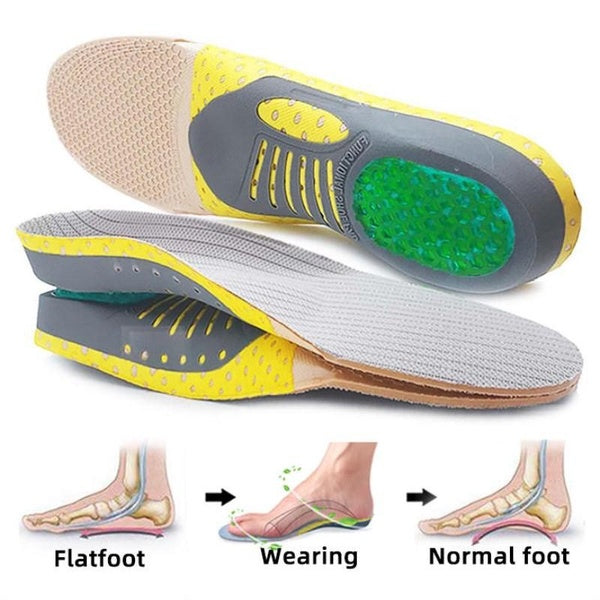 Premium Orthotic Gel Insoles Orthopedic Flat Foot Health Sole Pad for Shoes Insert Arch Support Pad for Plantar Fasciitis