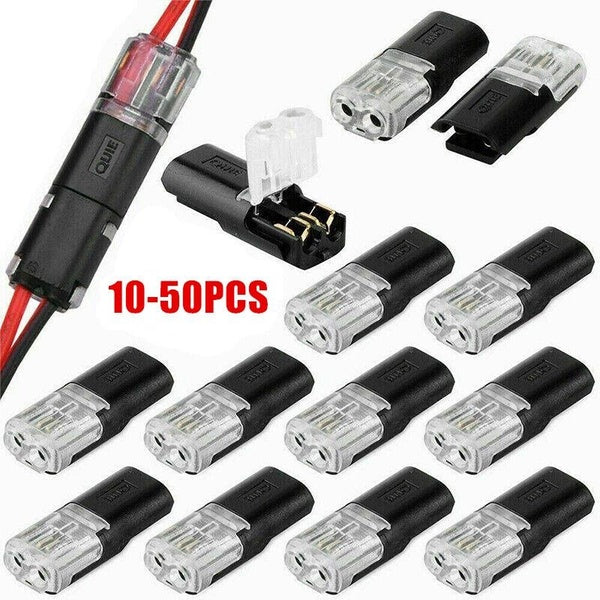 2 Pin Way Plug Car Electrical Connector Wire Cable Automotive Wire Connector Plug Terminals Truck Car Accessories 10-50pcs