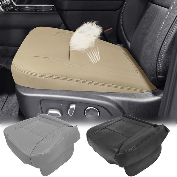 Car Accessory Black-Grey-Beige Fold Breathable Faux Leather Front Seat Bottom Cover Seat Cover Protector for Dodge for Ram 2006-2009