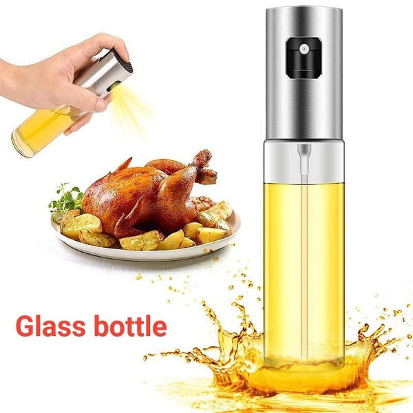 110ml Oil Spray Bottle Mister,1PC Cooking Oil Sprayer for Cooking - Food Grade Oil Vinegar Spritzer Sprayer Dispenser Bottles Gadgets for Cooking, Ki