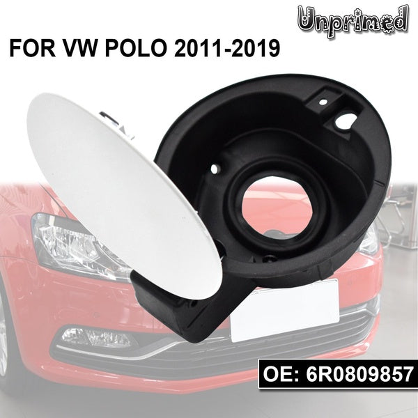 1x Car Fuel Tank Lid Filler Door Cover 6R0809857 Unprimed Flap Cap For VW Polo 6C 2011 - 2019 Styling 2015 14 15 16