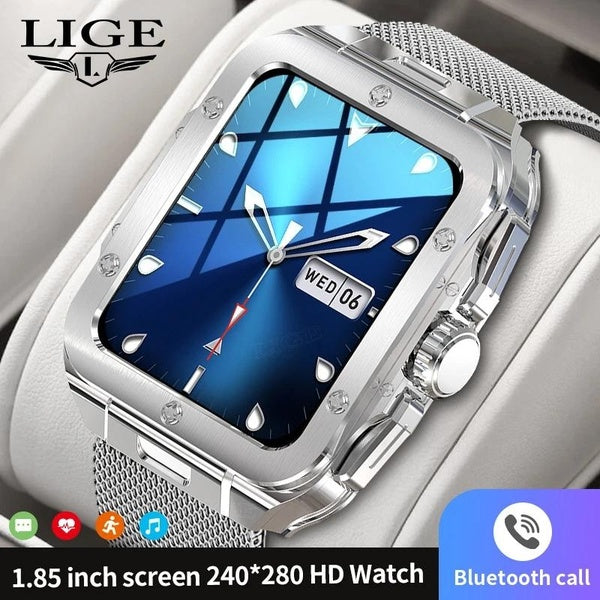 LIGE 2023 Smartwatch Bluetooth appel sport Tracker montres pour hommes Assistant vocal oxygène sanguin montre intelligente Reloj Hombre