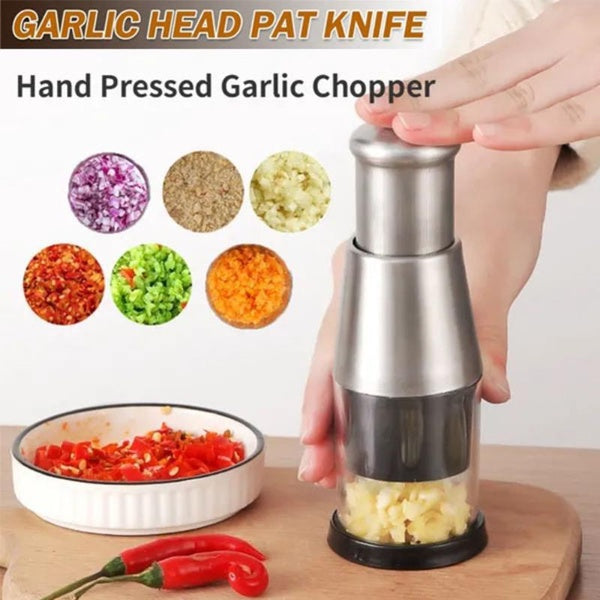 New 304 Stainless Steel Onion Chopper Hand Press Garlic Chopper Tomato Chopper Fruit Vegetable Tools Home Kitchen Tools