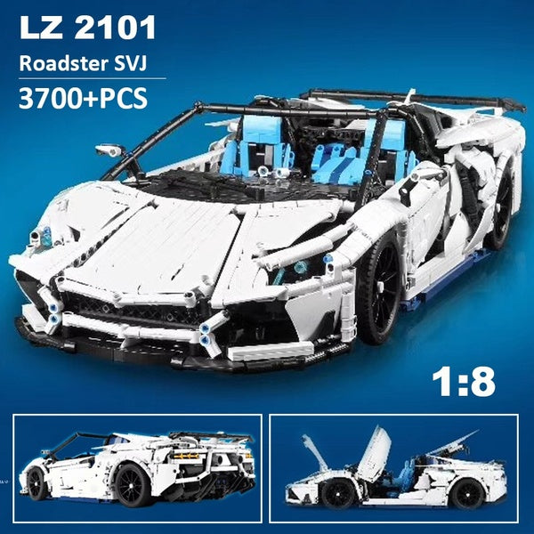 NEW 3700+PCS Racing Car Super Sport Car Model Building Block Bricks Kid Toys Christmas Gifts