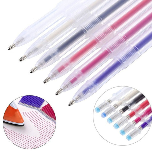 11pcs 1Set Fabric Markers Pencil Fade Out for Drawing Lines Disappearing Marker Pens PP Multi Purpose DIY Craft Sewing Accessories