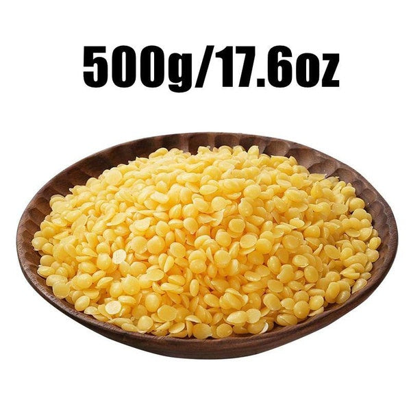 Yellow Beeswax Pellets Cosmetic Grade Beeswax Pastilles for Candle Making, Lotion Making, Balm Making, Crafts