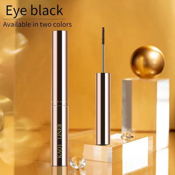 Thin curly eye black waterproof, sweat resistant, and color fast drying mascara with a fine brush head, and eye black can be extended for a long time